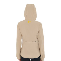 Chaqueta softshell entallada para mujer con bolsillos ocultos Equestro Beige