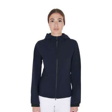 Chaqueta softshell entallada para mujer con bolsillos ocultos Equestro Americana marina Azul marino