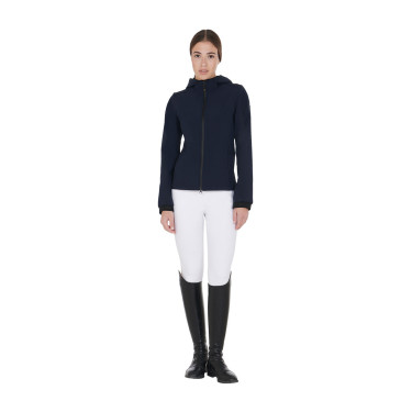 Chaqueta softshell entallada para mujer con bolsillos ocultos Equestro Americana marina Azul marino