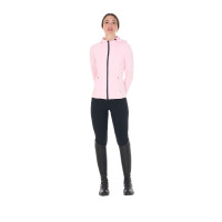 Chaqueta softshell entallada con cremallera cortaviento para mujer Equestro Bailarina Rosa