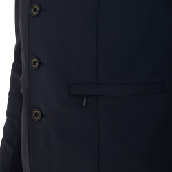Chaqueta de concurso para hombre con logotipo bordado en contraste Equestro Americana marina Azul marino