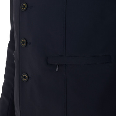 Chaqueta de concurso para hombre con logotipo bordado en contraste Equestro Americana marina Azul marino