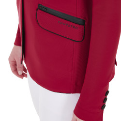 Chaqueta de concurso para mujer en tejido técnico elástico Equestro Scooter Beige