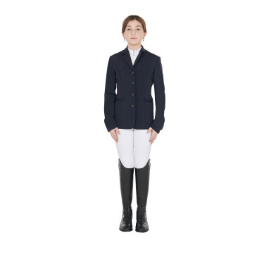 Chaqueta de concurso infantil Exclusive Equestro Americana marina Azul marino