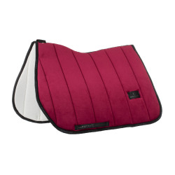 Manta de salto de terciopelo y tejido técnico Equestro Vino / negro Rojo