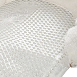Amortiguador de gel para pony con corte y ribete de piel de oveja Classic Acavallo Blanco / claro Transparente