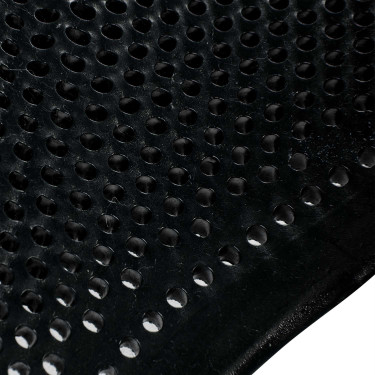 Amortiguador de gel para pony con corte y ribete de piel de oveja Classic Acavallo Negro / Gris