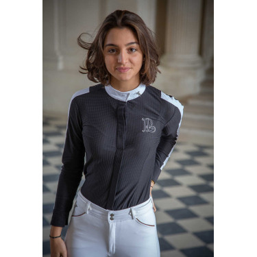 Camisa de concurso Pénélope Showshirt Negro