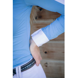 Camisa de concurso Pénélope Showshirt Azul ártico Camisa de concurso Pénélope Showshirt Azul ártico