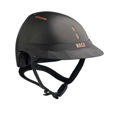 Casco de carbono NACA Gravity S Negro carbón mate / oro rosa