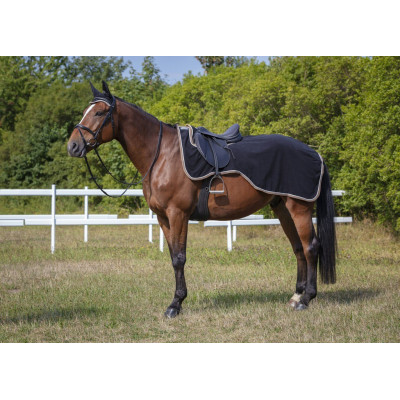 Manta riñonera Equi-Theme Polyfun Burdeos