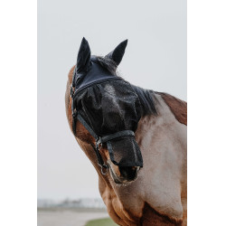 Cabezada + máscara Equithème Negro
