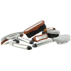 Limpiacascos EQUITHÈME Je t'aime Gris