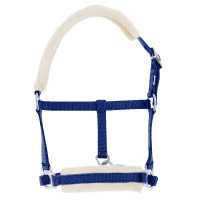 Cabezada potro Riding World borreguillo sintético Azul real