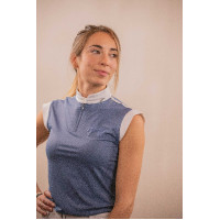 Polo de Malla sin mangas PENELOPE Seville Gris azulado