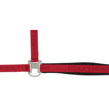 Cabezada de nailon Equithème Jacquard Roja Rojo Cabezada de nailon Equithème Jacquard Roja Rojo