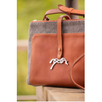 Bolso PENELOPE - Pablito - Tamaño grande Motivo de espiga / coñac Marrón