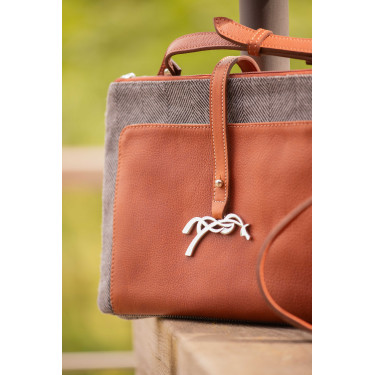 Bolso PENELOPE - Pablito - Tamaño grande Motivo de espiga / coñac Marrón