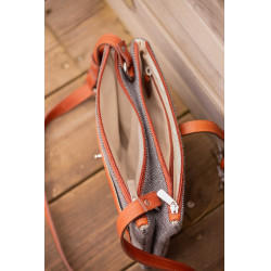 Bolso PENELOPE - Pablito - Tamaño grande Motivo de espiga / coñac Marrón