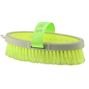 Cepillo suave Equithème Te quiero Amarillo fluorescente