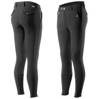 Pantalón con badanas de silícona Horze Gran Premio Hombre Negro