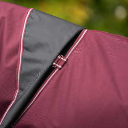 Manta de paddock Imperial Riding Basic con cuello desmontable 200 g Rojo profundo Manta de paddock Imperial Riding Basic con cuello desmontable 200 g Rojo profundo