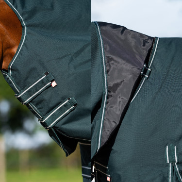 Manta de paddock Imperial Riding Basic con cubrecuellos desmontable Summer Verde Manta de paddock Imperial Riding Basic con cubrecuellos desmontable Summer Verde