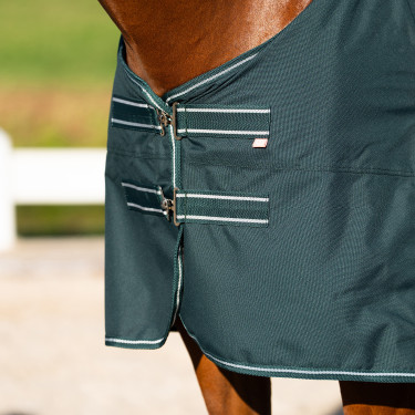 Manta de paddock Imperial Riding Basic sin cuello 300 g Verde Manta de paddock Imperial Riding Basic sin cuello 300 g Verde