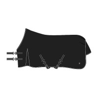 Manta de paddock Imperial Riding Basic sin cuello 300 g Negro