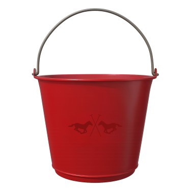 Cubo de establo HV Polo Nena Rosa roja Cubo de establo HV Polo Nena Rosa roja