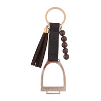 Llavero HV Polo Rubia estribos Madera Beige