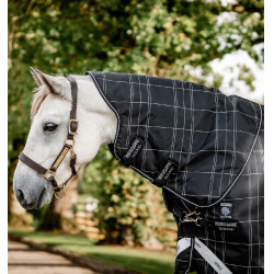 Manta Horseware Rhino Turnout Pony Bundle con forro de 0 g y 200 g Cuadros negros / negro y blanco Manta Horseware Rhino Turnout Pony Bundle con forro de 0 g y 200 g Cuadros negros / negro y blanco