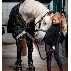 Manta Horseware Rhino Turnout Pony Bundle con forro de 0 g y 200 g Cuadros negros / negro y blanco Manta Horseware Rhino Turnout Pony Bundle con forro de 0 g y 200 g Cuadros negros / negro y blanco