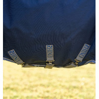 Manta Horseware Rhino Turnout 250 g VL Azul marino / gris titanio / azul clásico