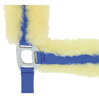 Cabezada Equi-Theme "Mouton véritable" Azul real