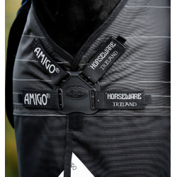 Manta Horseware Amigo 1200D FieldSafe Reflectech Plus Turnout 250 g Negro / negro reflectante Manta Horseware Amigo 1200D FieldSafe Reflectech Plus Turnout 250 g Negro / negro reflectante