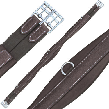 Cincha anatómica de salto Canter Castaño Marrón