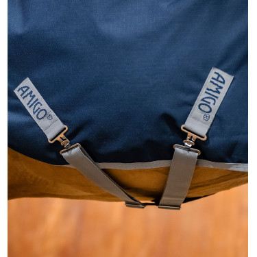 Manta para caminador Horseware Amigo Ripstop 900D 100 g Marino / gris titanio Azul marino Manta para caminador Horseware Amigo Ripstop 900D 100 g Marino / gris titanio Azul marino