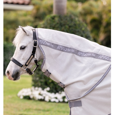 Manta antimoscas para poni Amigo® Bug Rug Plus Plata / gris titanio / plata