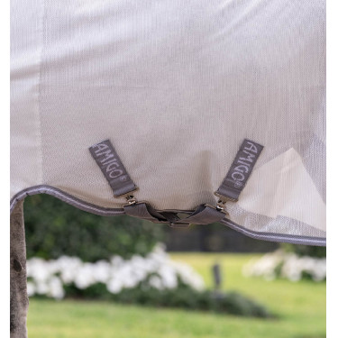 Manta antimoscas para poni Amigo® Bug Rug Plus Plata / gris titanio / plata