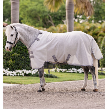 Manta antimoscas para poni Amigo® Bug Rug Plus Plata / gris titanio / plata