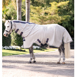 Manta antimoscas para poni Amigo® Bug Rug Plus Plata / limón / marino / rosa / azul Manta antimoscas para poni Amigo® Bug Rug Plus Plata / limón / marino / rosa / azul