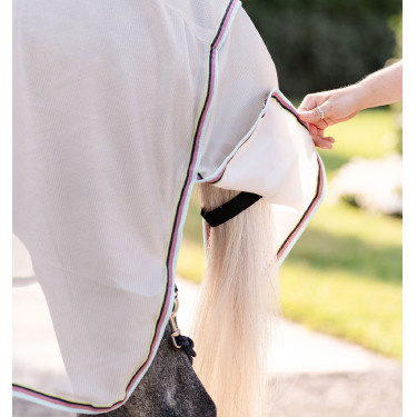 Manta antimoscas para poni Amigo® Bug Rug Plus Plata / limón / marino / rosa / azul Manta antimoscas para poni Amigo® Bug Rug Plus Plata / limón / marino / rosa / azul