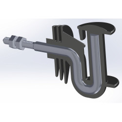 Aislador de cinta angular Cavallo AKO de 40 mm por 10 Aislador de cinta angular Cavallo AKO de 40 mm por 10