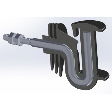 Aislador de cinta angular Cavallo AKO de 40 mm por 10 Aislador de cinta angular Cavallo AKO de 40 mm por 10