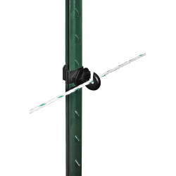 Aislador de anillo AKO T-Post por 25 Negro