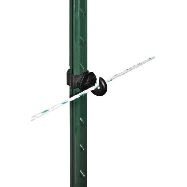 Aislador de anillo AKO T-Post por 25 Negro