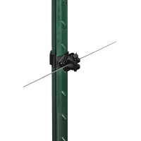 Aislador Pinlock AKO T-Post por 25 Negro