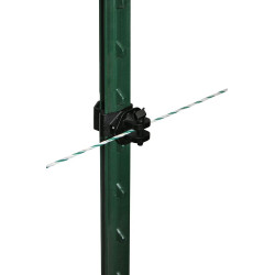 Aislador Pinlock AKO T-Post por 25 Negro