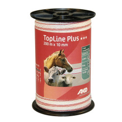 Cinta blanca/roja TopLine Plus AKO Blanco / rojo